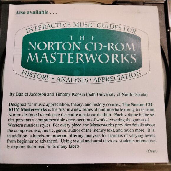 Discover The Classics Norton Masterworks Interactive Guide History Analysis 3 CD - Picture 9 of 9